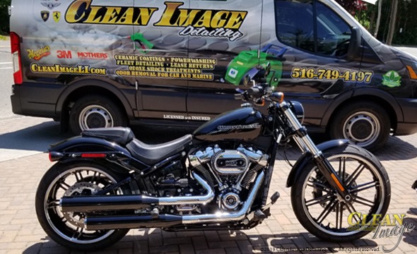 Harley Davidson all cleaned up and ready to ride!