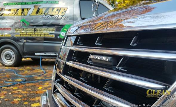 Mercedes AMG grille and Clean Image van.