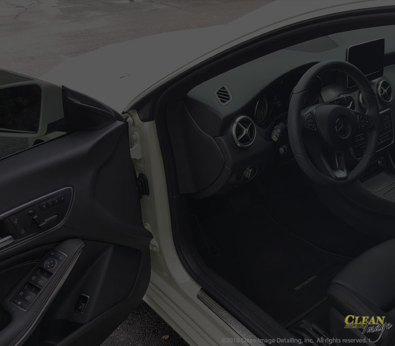 Mercedes 5 series after interior detailing.